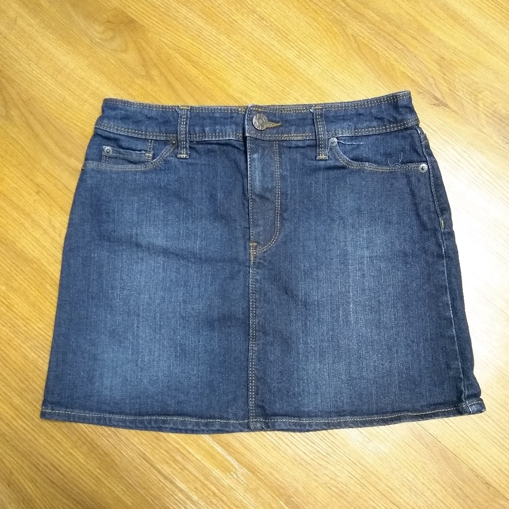 Gap Stretch Denim Mini Skirt